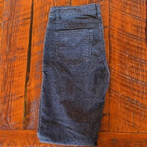 Prana Women’s Trinity Cord 5 pocket pants charcoal Marsala size 4